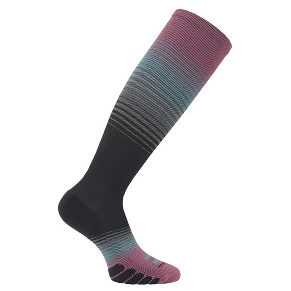 Eurosock Womens Medium Charcoal Graduated Compression Over The Calf Socks U2-14